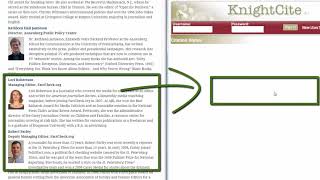 Using KnightCite to Cite a Website [upl. by Gyasi]