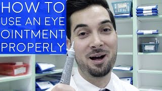 How To Use Eye Ointment  How To Apply Ointment To The Eyes  How To Administer An Eye Ointment [upl. by Menell]