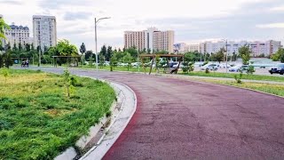 4k 🇰🇬 Bishkek evening walking tour  beautiful Adinay park  Bishkek travel  Kyrgyzstan city tour [upl. by Lefkowitz901]