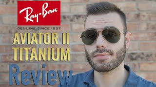 RayBan Aviator II Titanium Japan Review [upl. by Anitselec929]