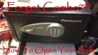 How To Open A Locked Sentry Safe If You Forgot Combination Code Or Lossed Key Model Is X055 [upl. by Brien]