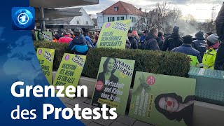 Debatte über Grenzen des politischen Protests [upl. by Moon]