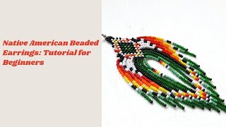 How to make beaded earrings Native American style earrings [upl. by Head448]