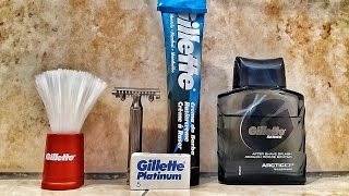 RASATURA  Crema Gillette Mentolo  Pennello GIllette  Fatip amp Gillette P  Gillette ArcticIce [upl. by Imarej]