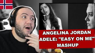 Angelina Jordan amp Adele quotEasy On Mequot Mashup  Utlendings Reaksjon  🇳🇴 NORWAY REACTION [upl. by Jammie]