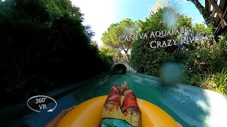 Caneva Aquapark Crazy River Tube 360° VR POV Onride [upl. by Brocklin487]