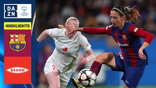 HIGHLIGHTS  Barcelona vs SK Brann  UEFA Womens Champions League 202324 Español [upl. by Eirbua]