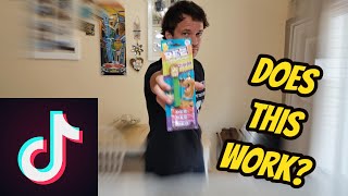 PEZ Dispenser Wrapper Hack Inspired By TikTok [upl. by Alekehs]