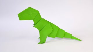 Origami TREX by Jo Nakashima  Paper dinosaur [upl. by Alia]