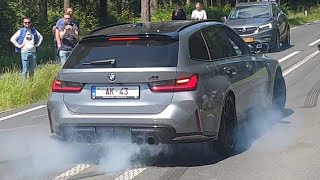 Bimmerfest 2024 Lots of BurnoutsDriftsRevs Loud M3CSBMW M3CSLBMW M4BMW M6 BMW M5 V10 [upl. by Sanjiv]