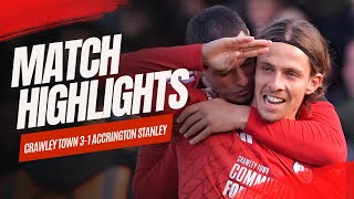 HIGHLIGHTS  Crawley Town vs Accrington Stanley [upl. by Drida]