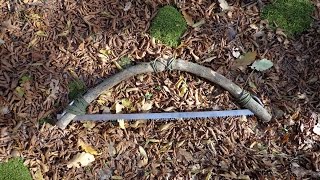 How To Make Bushcraft Bowsaw In The Woods [upl. by Jeminah]