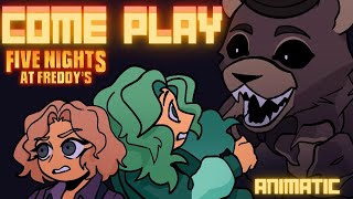 FNAF MOVIE SONG  quotCome Playquot  ANIMATIC  By Lydia the Bard and shirobeats [upl. by Bigelow]