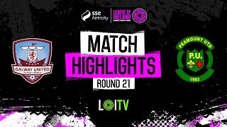 SSE Airtricity Womens Premier Division Round 21  Galway United 30 Peamount United  Highlights [upl. by Bessie657]