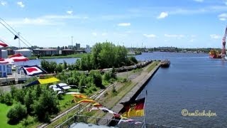 Emden Marinekai Omyakai von oben Blick von Bord des EGV FRANKFURT AM MAIN [upl. by Stargell672]