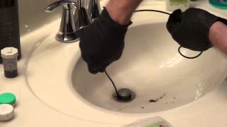 Clogged Sink  Snaking a Drain [upl. by Lenrad367]