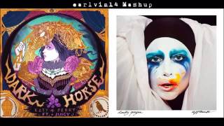 Katy Perry Dark Horse VS Lady Gaga Applause [upl. by Nedrob317]