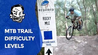 MTB Trail Signs  Novice Intermediate amp Advanced [upl. by Ljoka]