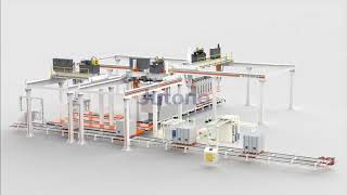 trayless packing line for AAC block and panel producing and delivery [upl. by Centeno147]