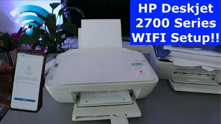 HP Deskjet 2700 Series WIFI Setup [upl. by Zzahc428]