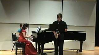 Gary Schocker  Sonata for Eb Alto Saxophone and Piano [upl. by Idnym268]