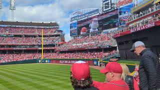 Cincinnati Reds Opening Day 2024 Lineup Introduction [upl. by Eiramadnil]