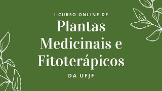 Aula 1  I Curso Online de Plantas Medicinais e Fitoterápicos da UFJF [upl. by Sagerman759]