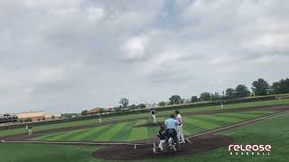 Verderber  one pitch away from immaculate inning a foul ball vs T3 Warhawks 10 pitches [upl. by Aiz]