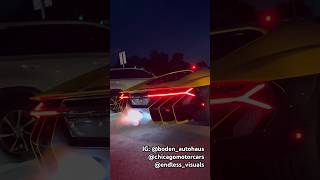 Lamborghini Centenario with Boden Autohaus Exhaust Spitting Flames and Sounding Amazing  GSCN [upl. by Ilonka551]