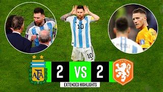 Argentina x Netherlands  22  Extended Highlights amp Goals  World Cup 2022 [upl. by Ettevad]