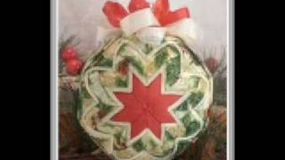 Handmade Quilted Fabric Ornaments [upl. by Schifra]