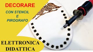 Pirografia con stencil e timbri Usiamo il pirografo per personalizzare un simpatico regalo [upl. by Ester]