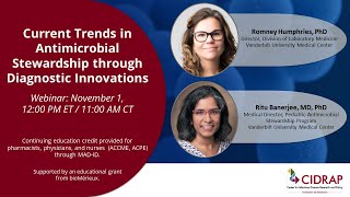 Current Trends in Antimicrobial Stewardship through Diagnostic Innovations A CIDRAPASP Webinar [upl. by Naahsar]