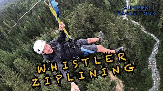 Ziptrek  Eagle Tour ziplining in Whistler Canada 092023 [upl. by Albertson823]