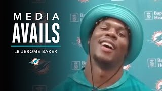 Jerome Baker discusses the end of OTAs  Miami Dolphins Media Avails [upl. by Wolliw]