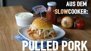 Langsam kocht besser Pulled Pork aus dem Slowcooker [upl. by Ayekehs]