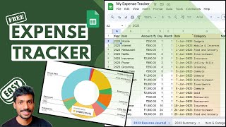 How To Track Your Expenses  EASY amp FREE Google Sheets Template [upl. by Eliam]