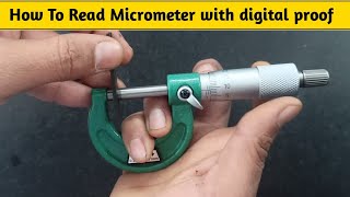 How To Use Micrometer  Micrometer Kaise Dekhte Hain  How To Read Micrometer [upl. by Nahgen737]