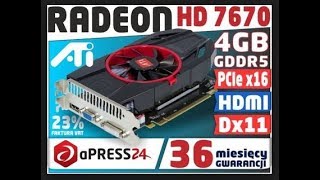 UNBOXING AMD ATI RADEON HD 7670 4GB DDR5 128 BIT [upl. by Asila]