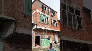 Anti seepage mortar decoration for brick house exterior wall good methods improve work efficiency [upl. by Asek]