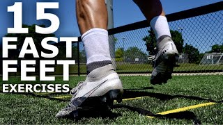 15 Fast Footwork Exercises  Increase Your Foot Speed amp Coordination With These Fast Feet Drills [upl. by Nadeau]