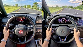 2024 Volkswagen Golf R vs Honda Civic Type R  POV Comparison [upl. by Osrick]