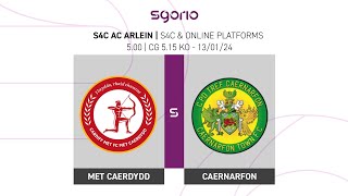 FULL MATCH  Cardiff Met v Caernarfon  JD Cymru Premier [upl. by Aihtebat422]