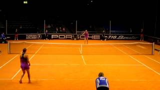 Carina Witthoeft vs Ana Konjuh service  return game  Porsche Tennis Grand Prix 2016 [upl. by Virginie128]