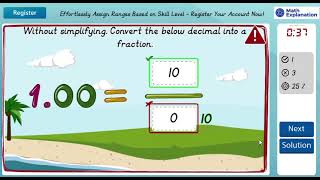 Converting decimal to fractions  Math Explanation [upl. by Adalie606]