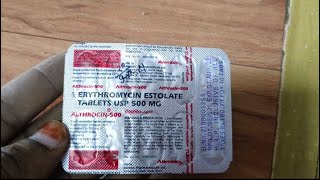 Althrocin 500 mg tablet  Erythromycin tablet  Erythromycin stearate tablet ip 250 althrocine [upl. by Karena]