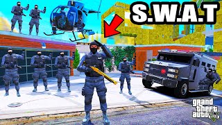 Franklin Upgrade His House To SWAT Headquarters In GTA 5  SHINCHAN and CHOP [upl. by Arikaahs]