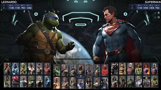 Injustice 2  teenage mutant ninja turtles  single fight gameplay ps4 pro [upl. by Jamison]