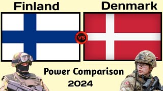 Finland vs Denmark military power 2024  Denmark vs Finland military power comparison 2024 [upl. by Ferretti533]