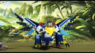 Lego Chima  70003  Eris Eagle Interceptor  Lego 3D Review [upl. by Dlopoel]